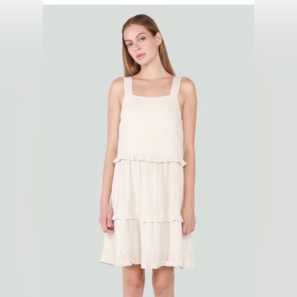 BNWT Dex Linen Tiered Dress